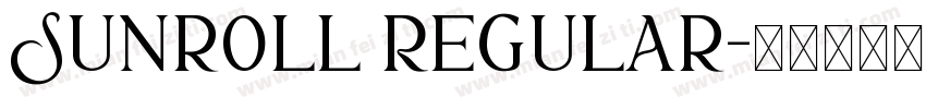 Sunroll Regular字体转换